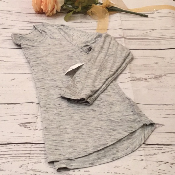 New Marled knit scoop neck long sleeve activewear Top, GAP. - Picture 3 of 5